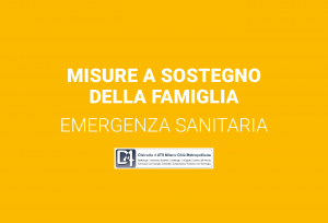 Misure a sostegno della famiglia – emergenza sanitaria