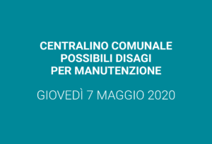 Centralino comunale – manutenzione programmata
