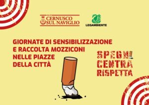 Raccolta mozziconi abbandonati