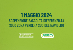 Sospensioni servizio Igiene Urbana 1° maggio 2024